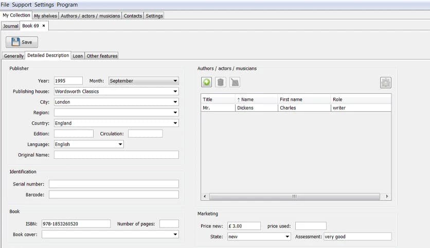 Accounting of Books, CDs, and other Collections 2.01.20
