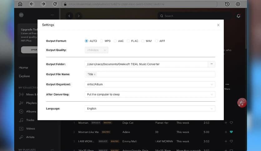 Ondesoft Tidal Music Converter 1.6.2
