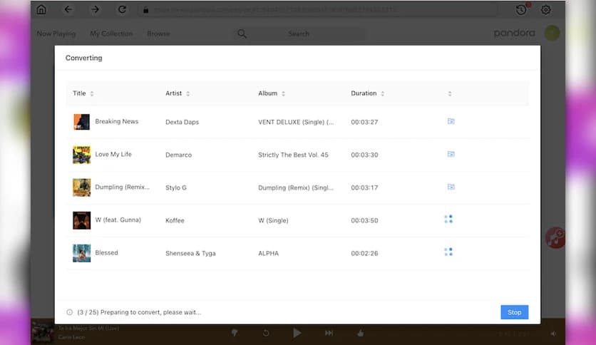 Ondesoft Pandora Music Converter 1.2.1