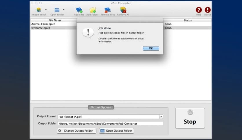 Epubor EPUB to PDF Converter 2.1.0.10