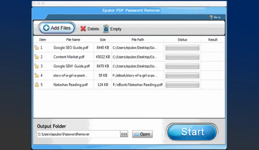 Epubor PDF Password Remover