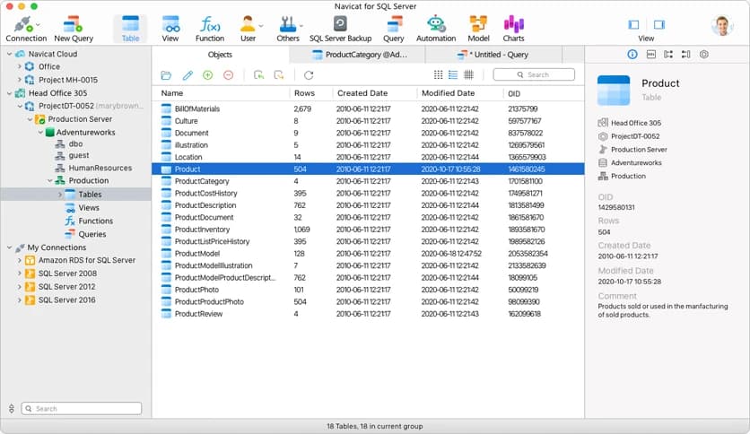 Navicat for SQL Server 17.1.9