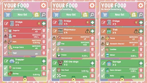 Your Food – No Waste Inventory 2.785