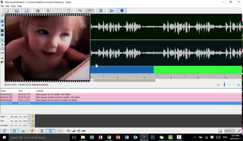 Jubler Subtitle Εditor 9.0.0