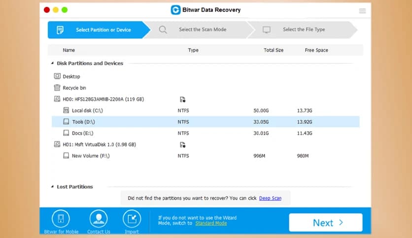 Bitwar Data Recovery