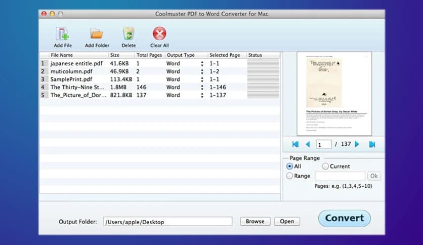 Coolmuster PDF to Word Converter