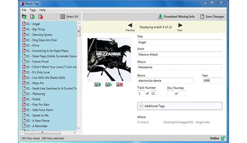 Wide Angle Music Tag