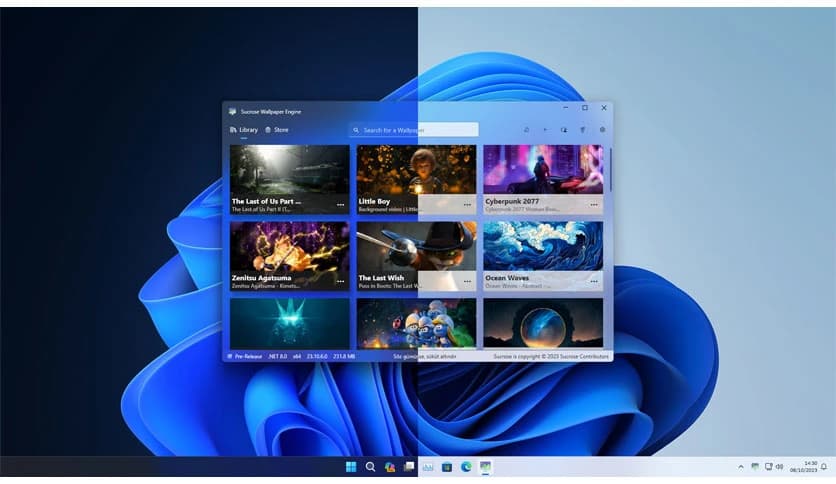 Sucrose Wallpaper Engine 26.1.4.0
