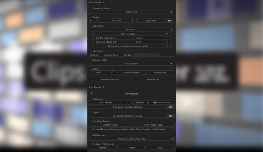 Aescripts Clips Exporter 1.6 for After Effects