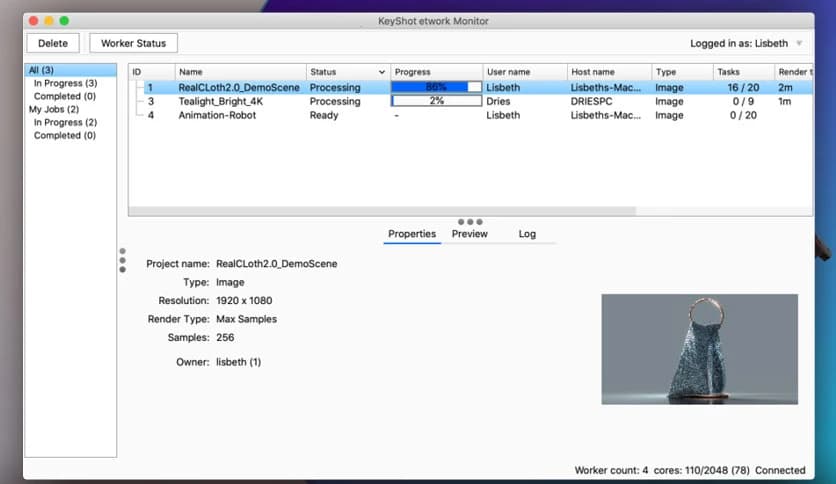 Keyshot Network Rendering 2023.3 12.2.2.4