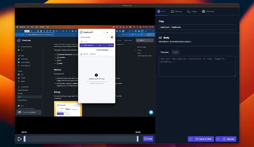 Dashcam Screen Recorder