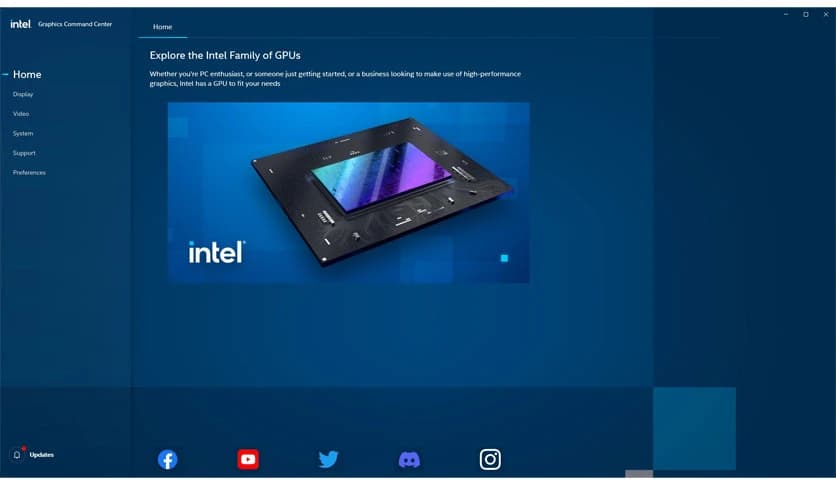 Intel Graphics Command Center