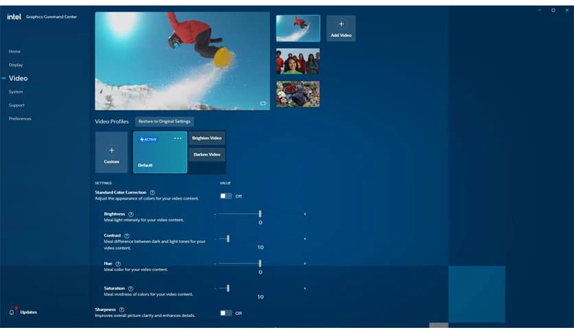 Intel Graphics Command Center