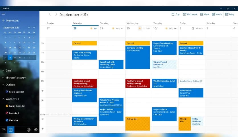Microsoft Windows Mail and Calendar