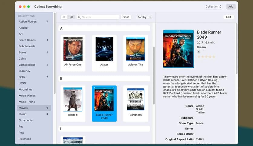 Coollector Movie Database
