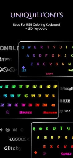 LED Keyboard: Colorful Light 16.5.8