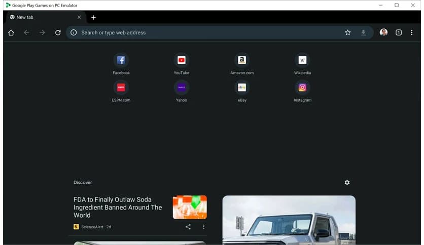 Google Play Games on PC Developer Emulator
