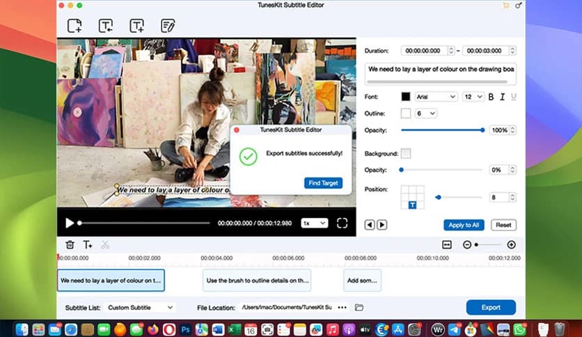 TunesKit Subtitle Editor 2.5.0.22