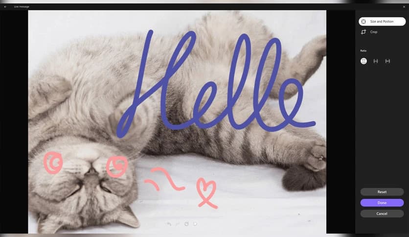 Samsung Live Message