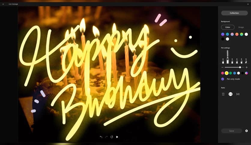 Samsung Live Message