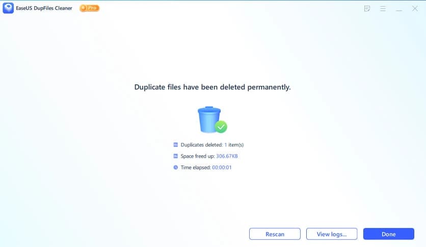 EaseUS DupFiles Cleaner Pro 3.8.0.2412271307