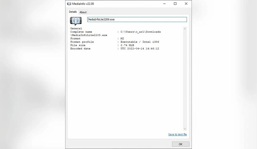 Codec Guide MediaInfo Lite 25.09