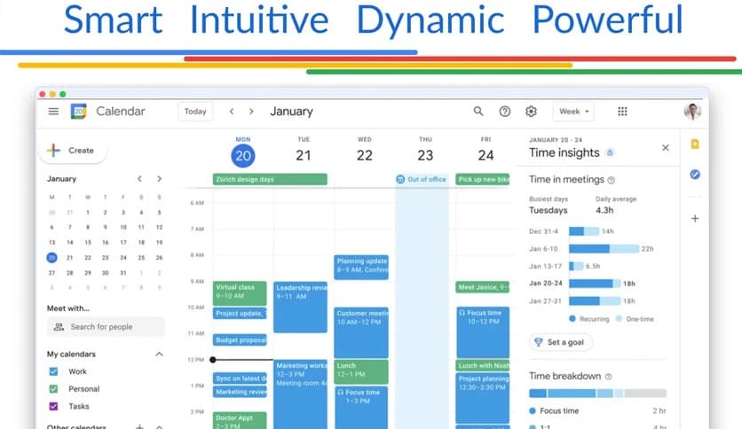 GCalendar for Google Calendar