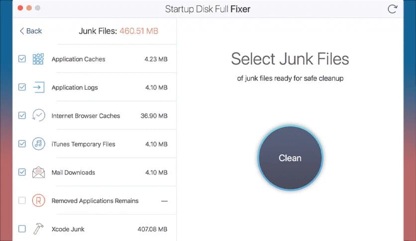 Startup Disk Full Fixer
