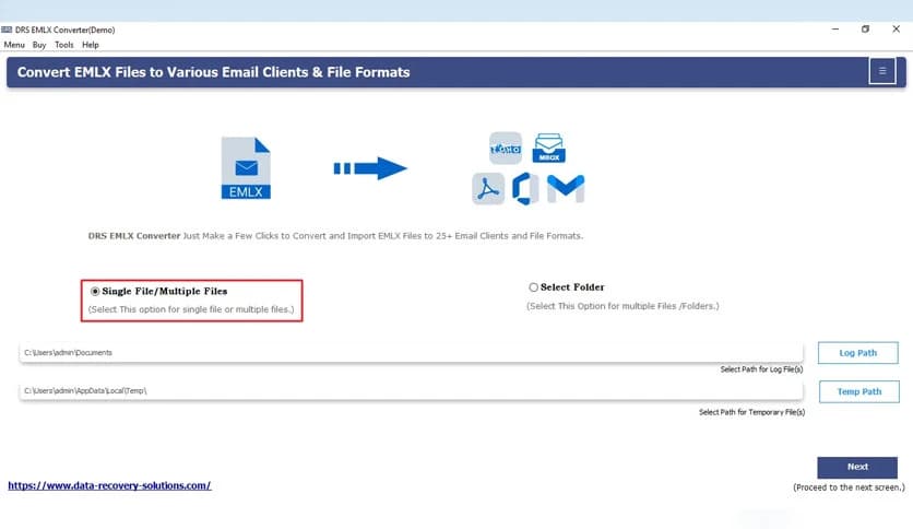MigrateEmails EMLX Converter