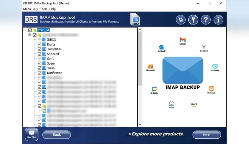 MigrateEmails IMAP Backup Tool