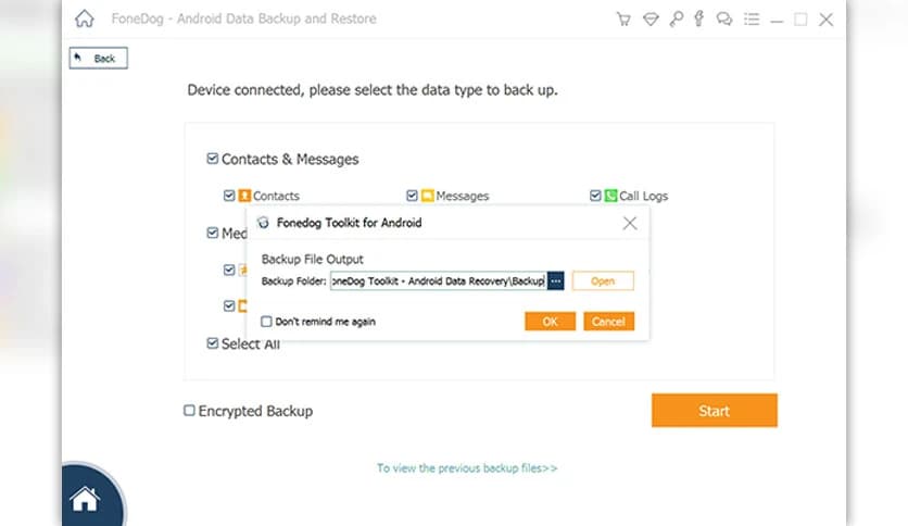 FoneDog Android Data Backup & Restore