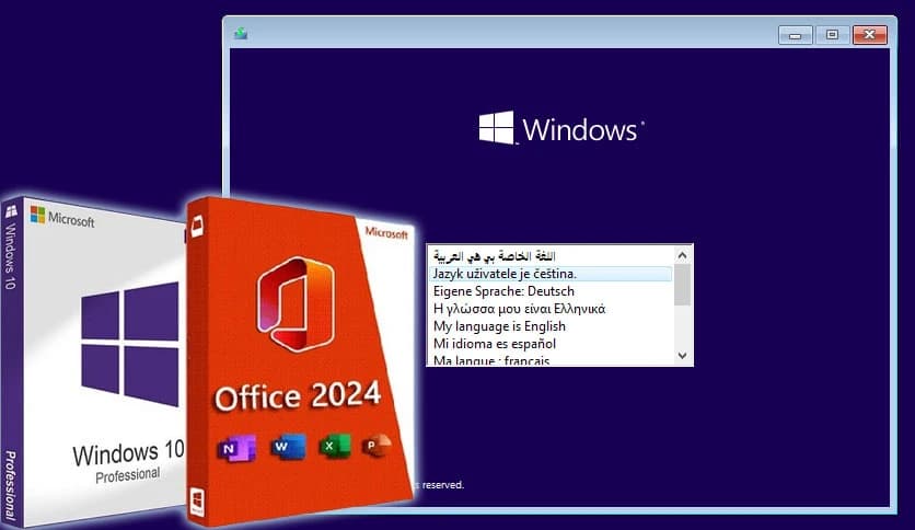 Windows 10 Pro With Office 2024 Pro Plus