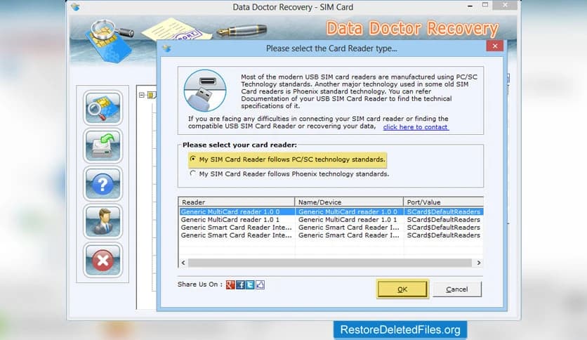 Restore Software – Sim Card Recovery