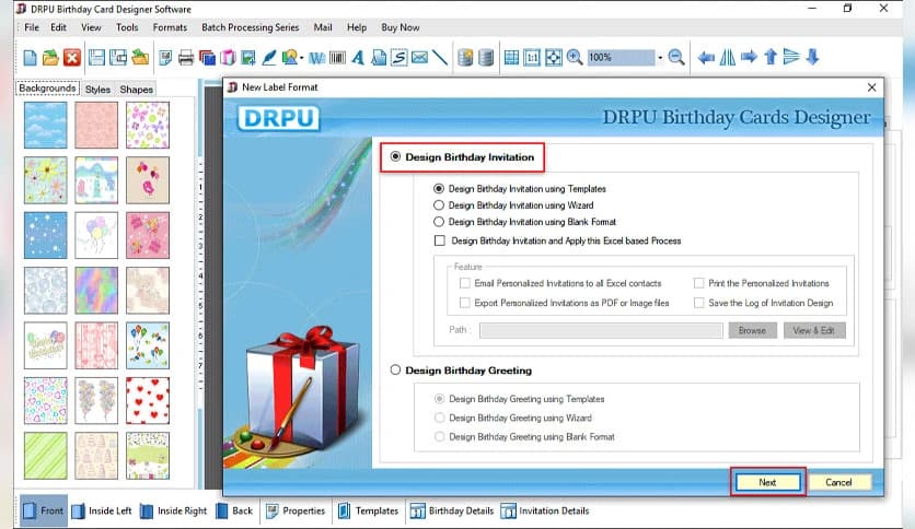 DRPU Birthday Card Maker