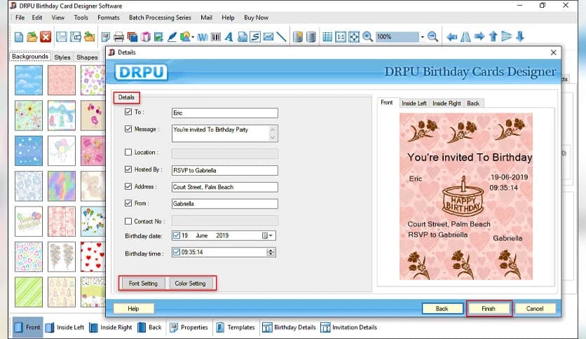 DRPU Birthday Card Maker