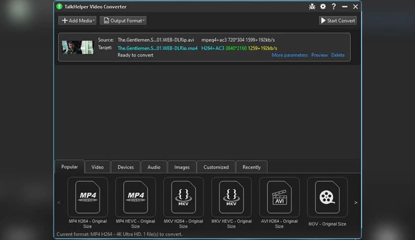 TalkHelper Video Converter 2.9.85.218