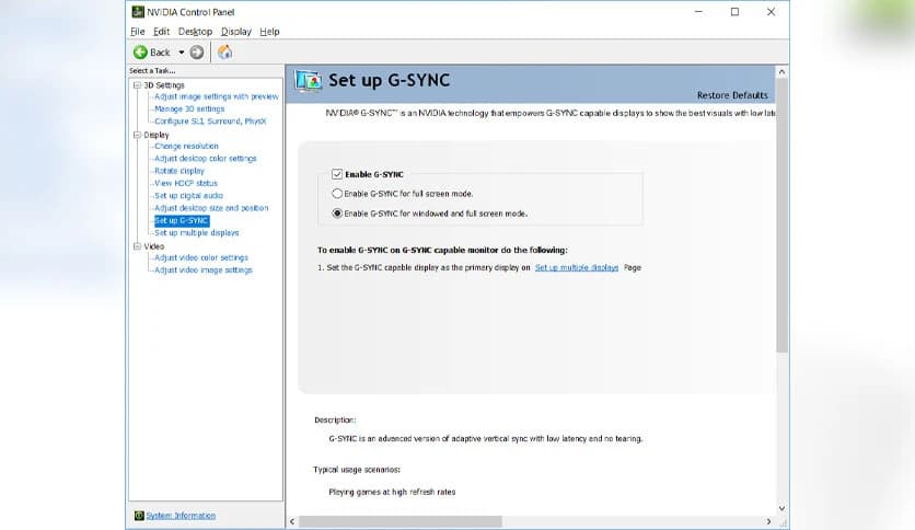 NVIDIA Control Panel