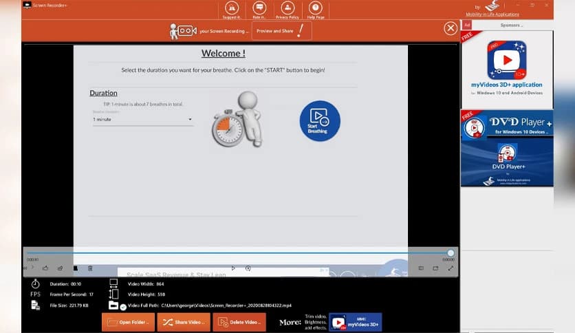 Mobilty Screen Recorder+ 2.2.4.0