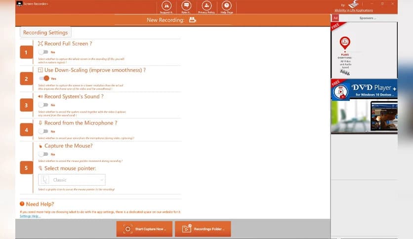 Mobilty Screen Recorder+ 2.2.4.0