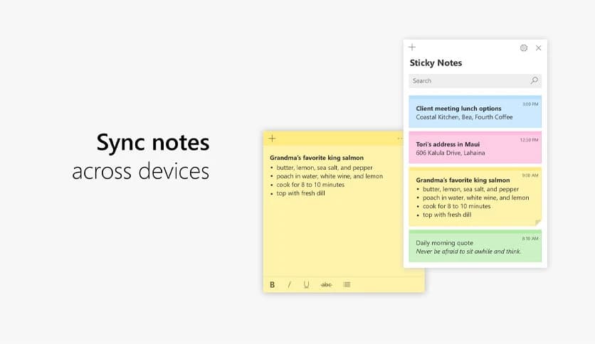 Microsoft Sticky Notes
