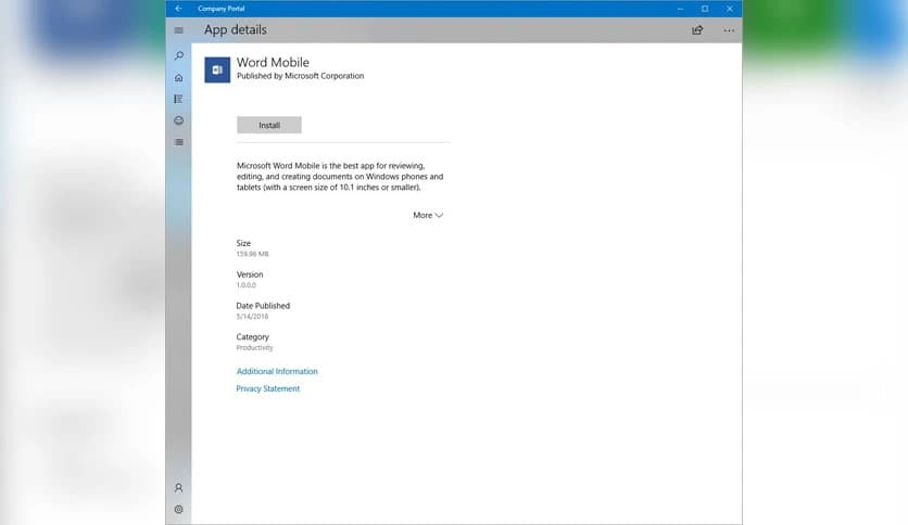 Microsoft Company Portal