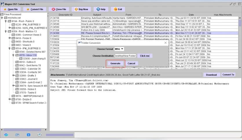Magus OST to MSG Converter