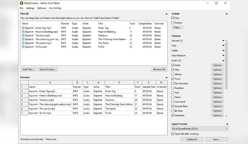 Stefan Trost Filelist Creator