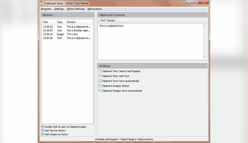 Stefan Trost ClipboardSaver