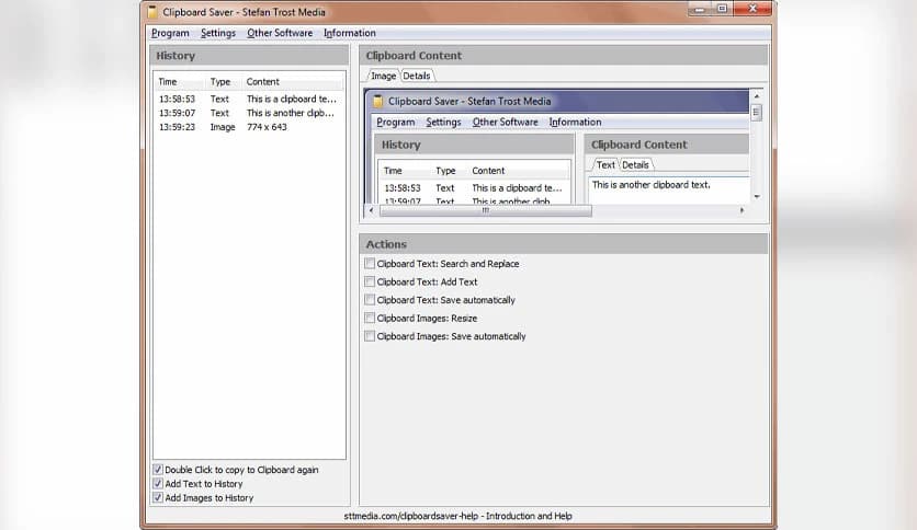 Stefan Trost ClipboardSaver
