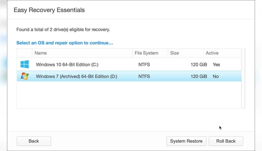 NeoSmart Windows 10 rollback