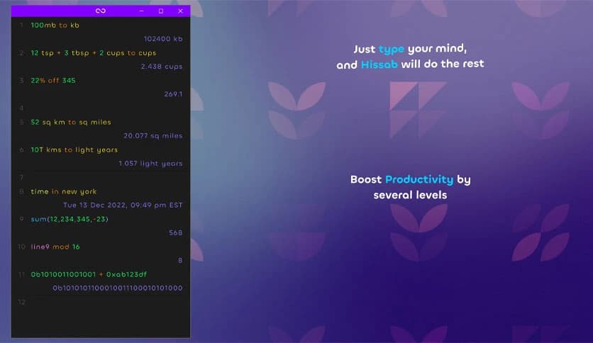 Hissab – Calculator with Superpowers