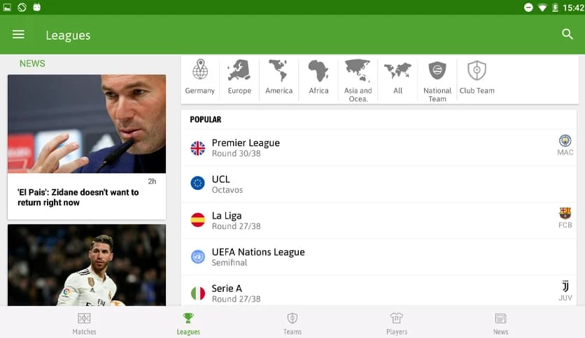 BeSoccer – Soccer Live Score 6.1.1