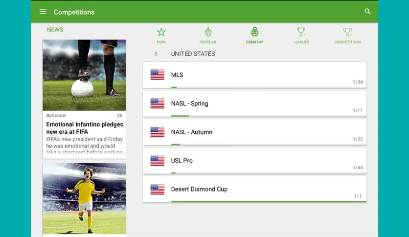 BeSoccer – Soccer Live Score 6.1.1