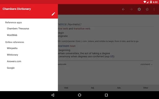 Chambers Dictionary 5.3